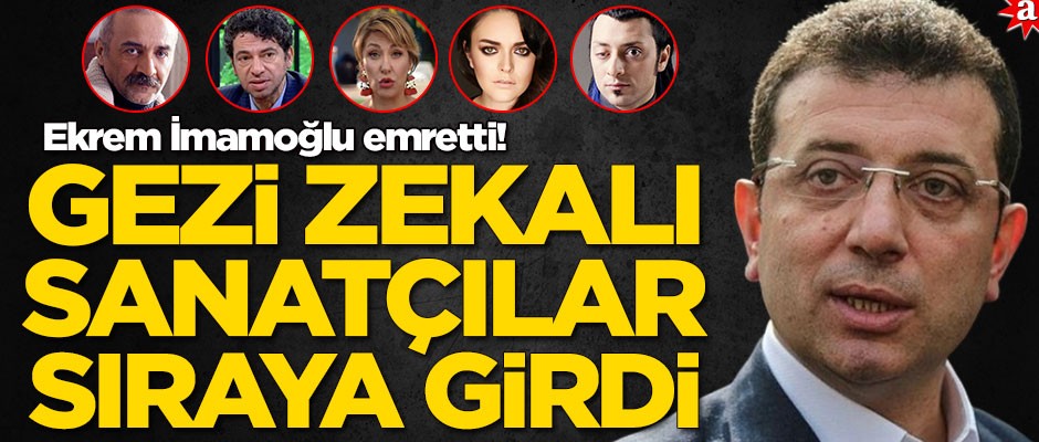 İmamoğlu emretti! Gezi zekalı sanatçılar sıraya girdi