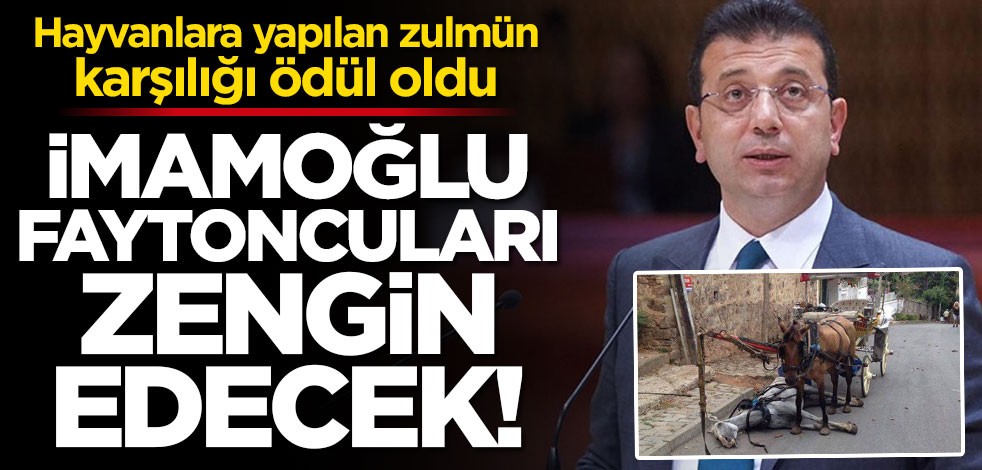 İmamoğlu faytoncuları zengin edecek!