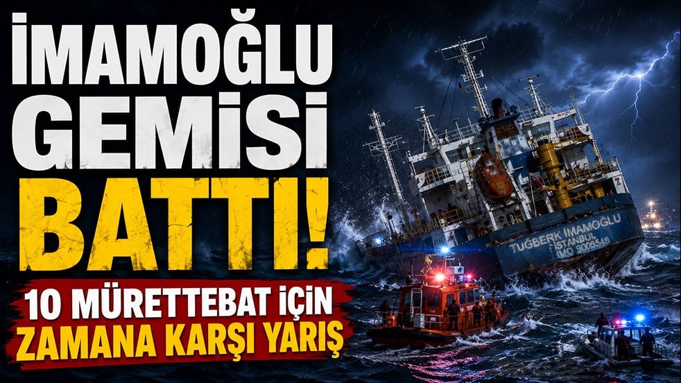 İmamoğlu gemisi battı! 10 mürettebat için zamana karşı yarış