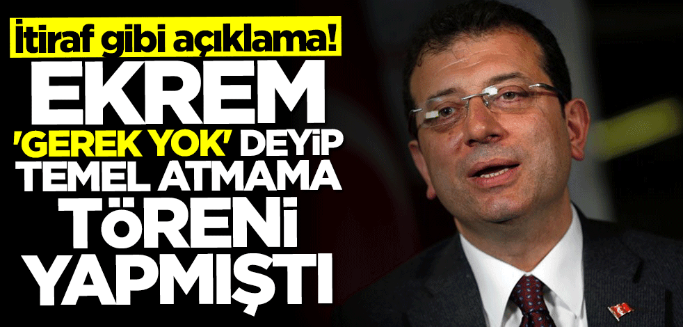 İmamoğlu "Gerek yok" diyerek iptal etmişti... İSKİ'den itiraf gibi açıklama