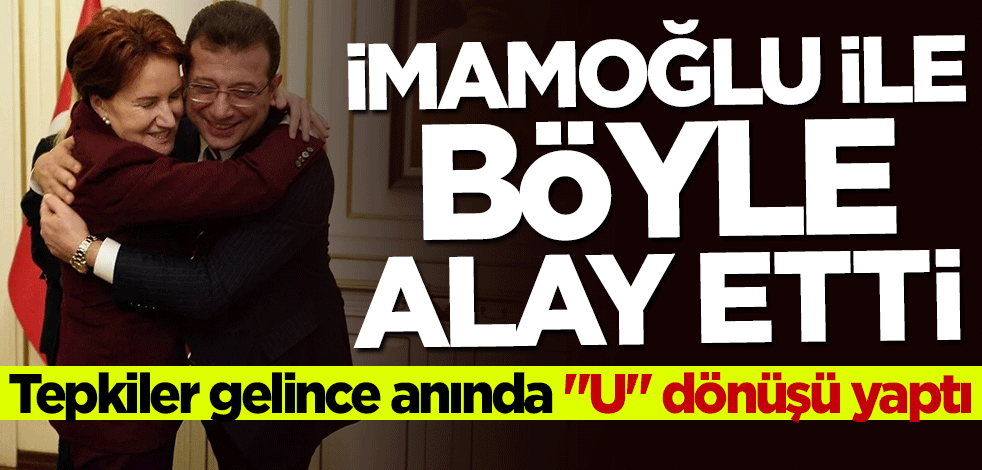 İmamoğlu ile böyle alay etti... Tepkiler gelince anında U dönüşü yaptı