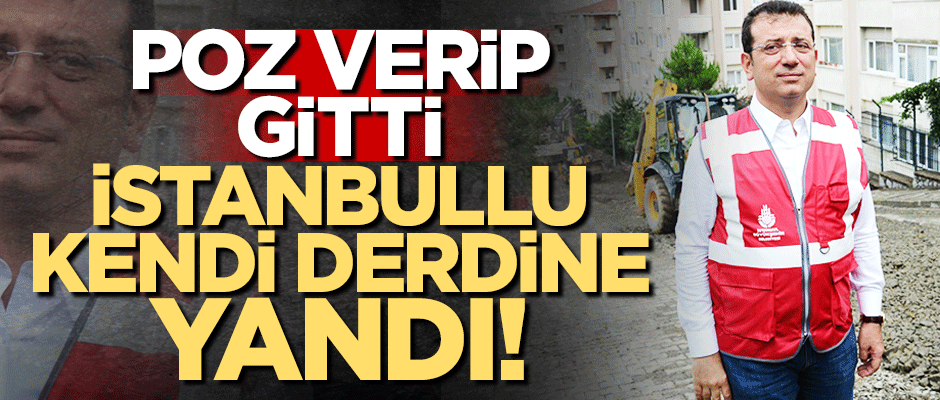 İmamoğlu ‘poz verip’ gitti! İstanbullu kendi yarasını kendi sardı
