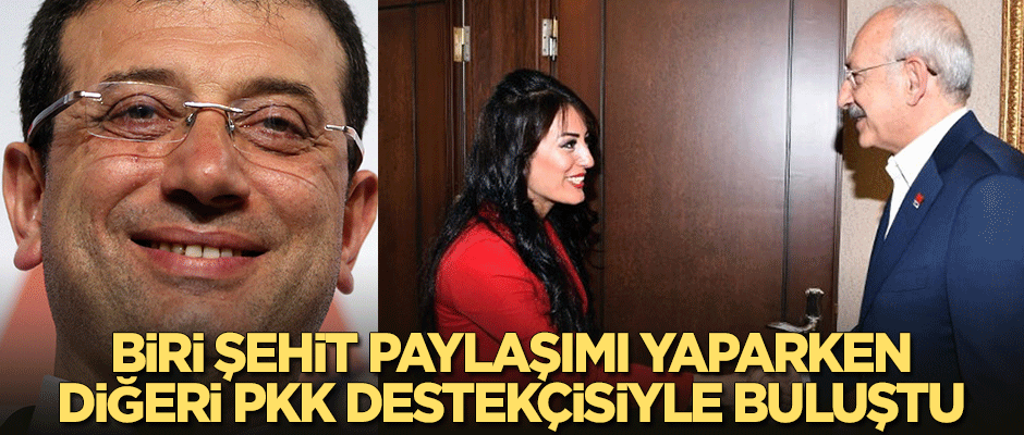 İmamoğlu 'şehit' paylaşımı yaparken Kılıçdaroğlu PKK destekçisiyle buluştu!