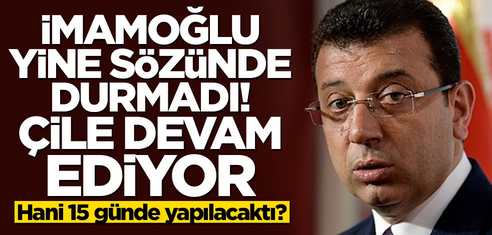 İmamoğlu yine sözünde durmadı! Engelli vatandaşların çilesi devam ediyor