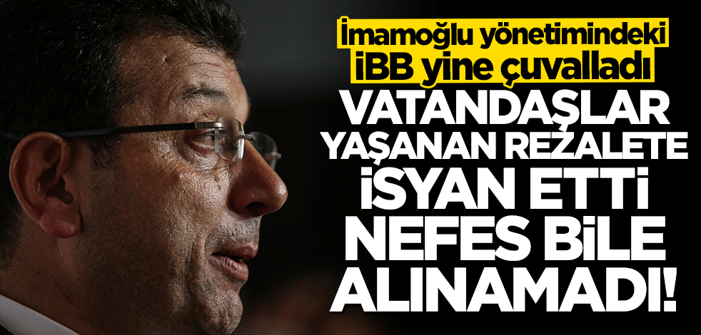 İmamoğlu yönetimindeki İBB yine çuvalladı: Sosyal mesafe hiçe sayıldı