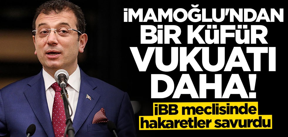 İmamoğlu'ndan bir "küfür" vukuatı daha! İBB meclisinde hakaretler savurdu