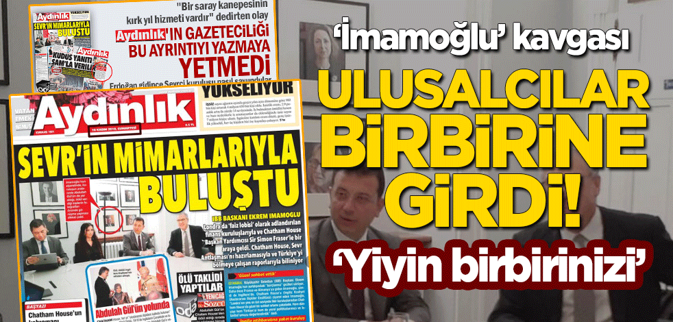 İmamoğlu'nun Chatham House ziyareti sonrası Ulusalcılar birbirine girdi!