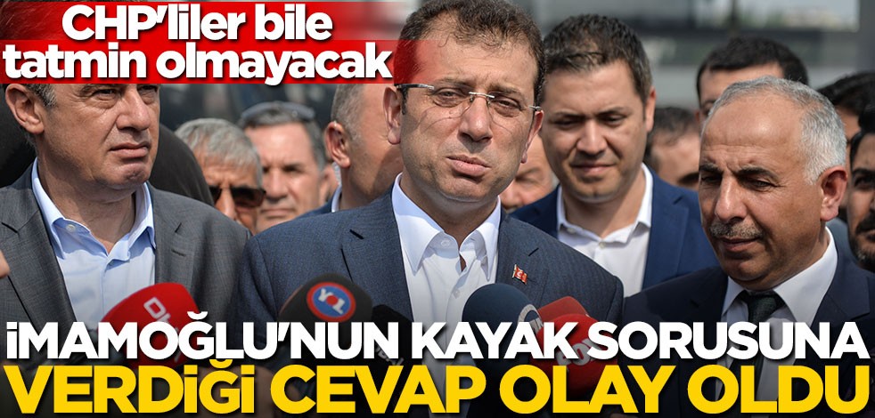 İmamoğlu'nun kayak sorusuna verdiği cevap güldürdü
