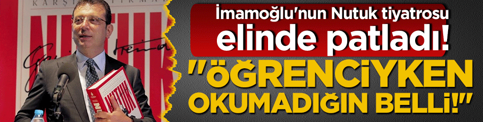 İmamoğlu'nun Nutuk şovu elinde patladı! Sosyal medyadan tokat gibi cevap