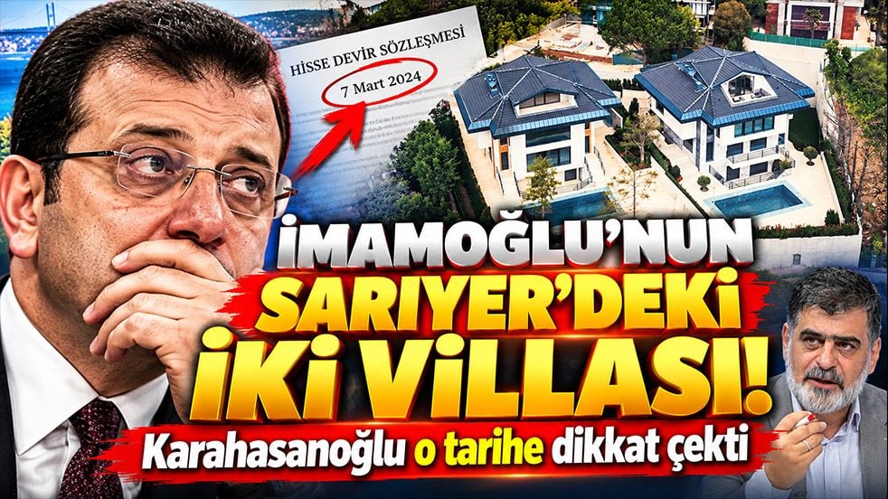 İmamoğlu’nun Sarıyer’deki iki villası! Karahasanoğlu o tarihe dikkat çekti
