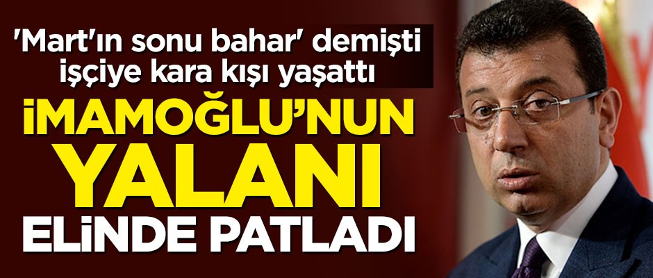 İmamoğlu'nun yalanı elinde patladı