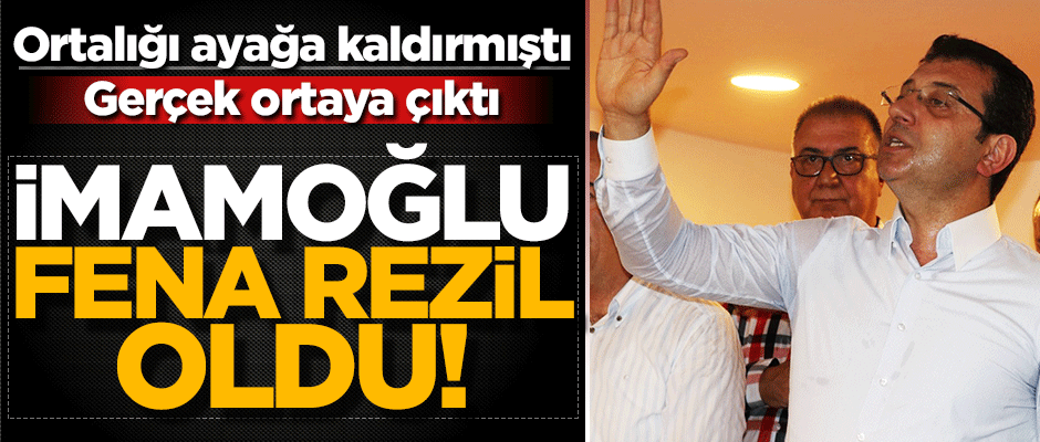 İmamoğlu'nun yalanı yine elinde patladı! 'Şaibe' dediği fotoğraf 1 yıllık çıktı!