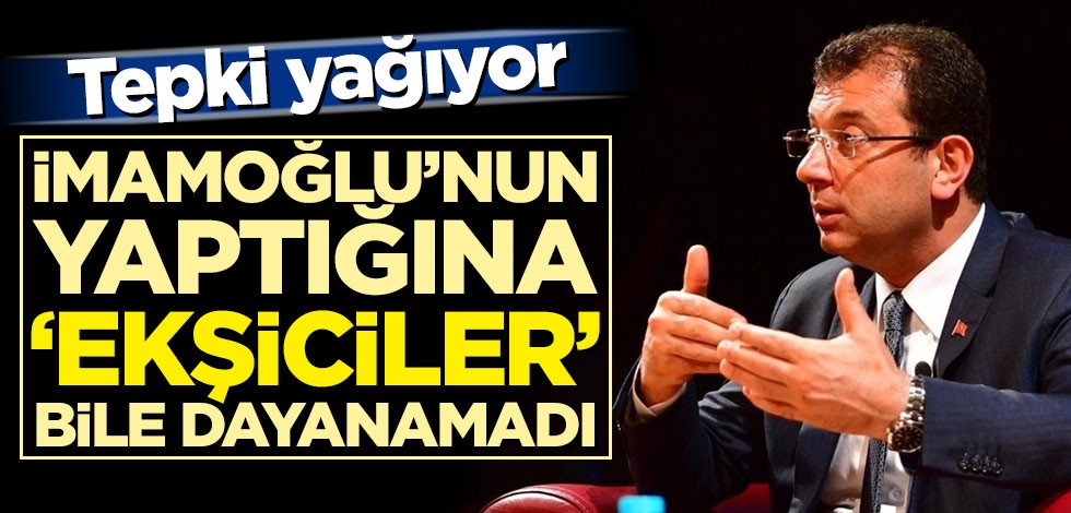 İmamoğlu'nun yaptığına 'Ekşiciler' bile inanamadı!