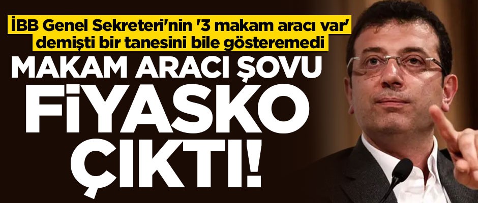 İmamoğlu'nun Yenikapı tiyatrosu fiyaskoyla sonuçlandı