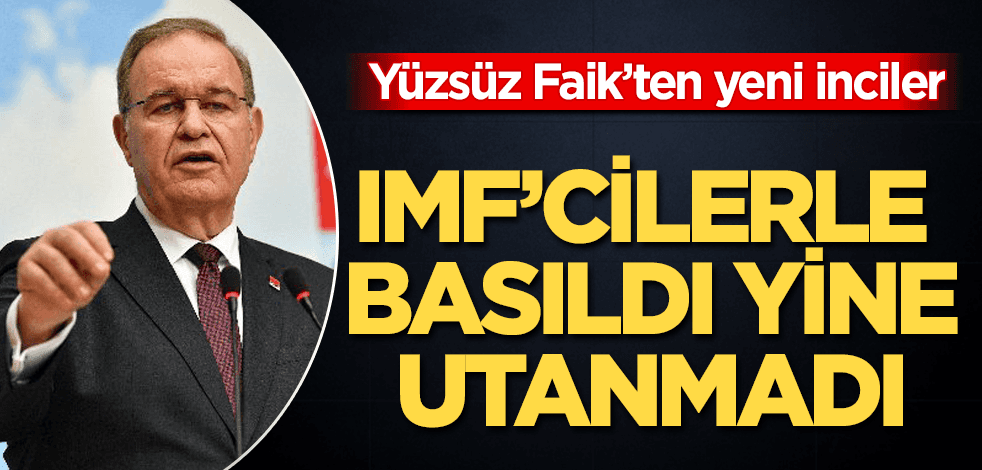 IMF yetkilileri ile basılan Öztrak'tan pişkinlik
