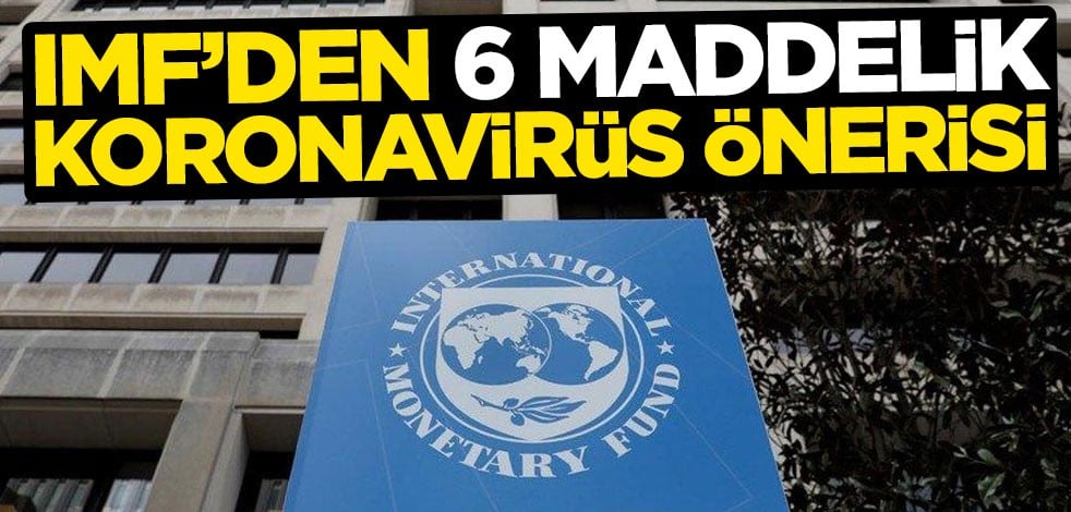 IMF'den 6 maddede koronavirüs önerisi