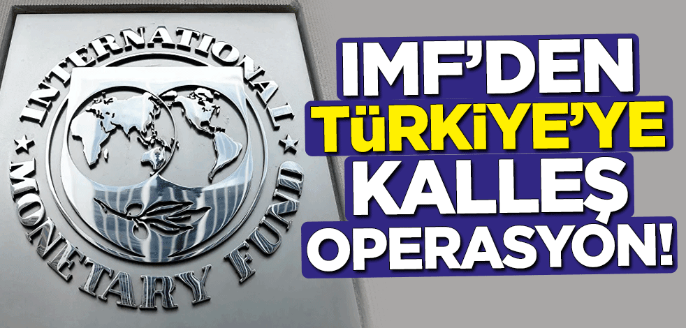 IMF'den Türkiye'ye operasyon!