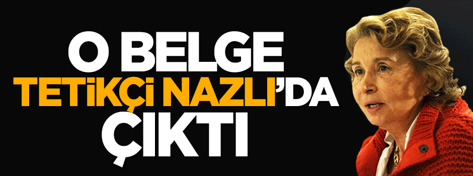 İmha edilen askeri belge paralel tetikçi Nazlı Ilıcak'ta çıktı