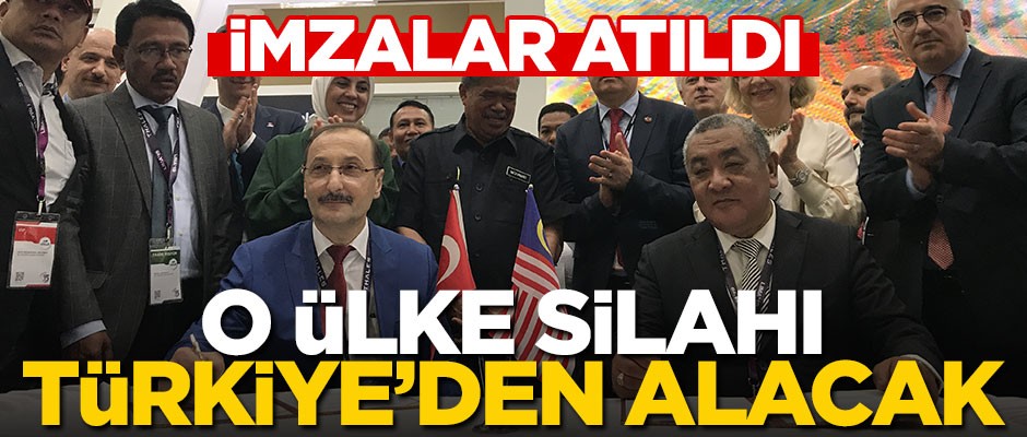 İmzalar atıldı! O ülke silahları Türkiye'den alacak