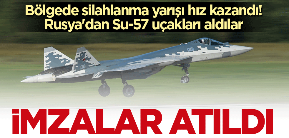 İmzalar atıldı! Rusya'dan Su-57 savaş uçaklarını aldılar