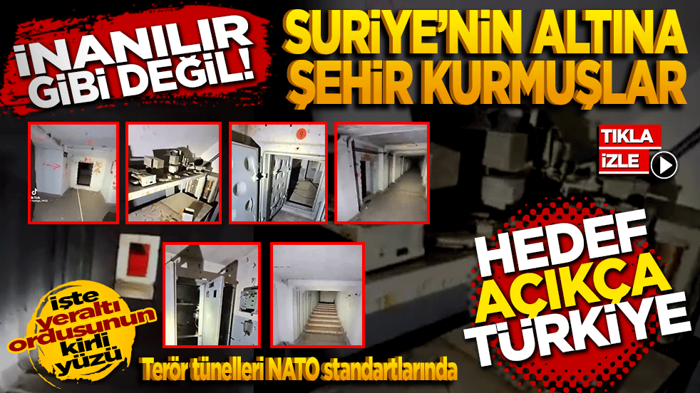 İnanılır gibi değil! Suriye’nin altına şehir kurmuşlar "Yeraltı Ordusu"nun Kirli Yüzü!