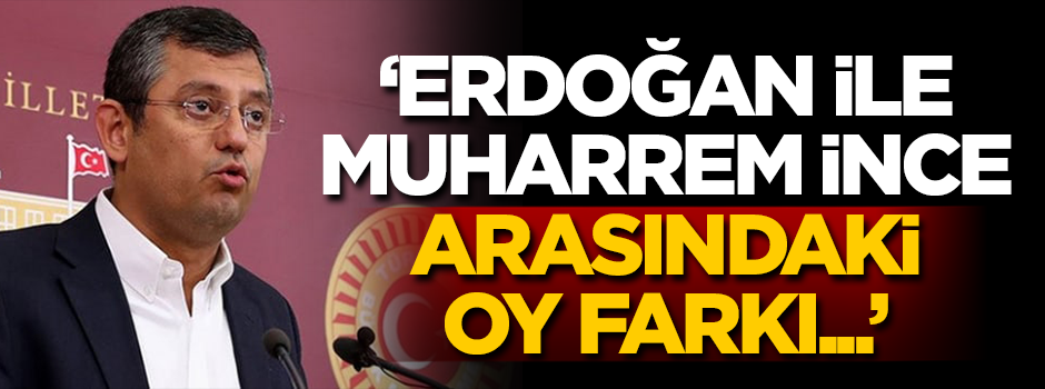 İnce'nin yalanını Özel devam ettirdi! Oy oranı...