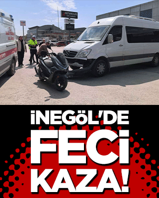 İnegöl'de feci kaza!