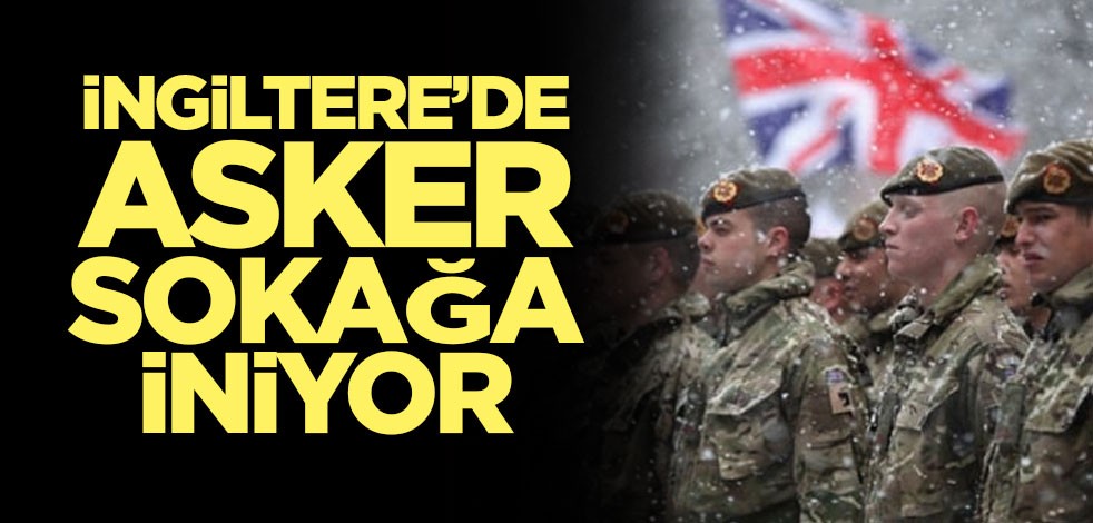 İngiliz askerleri sokağa iniyor