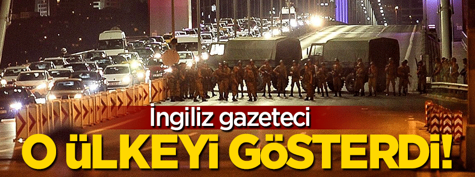 İngiliz gazeteci o ülkeyi gösterdi