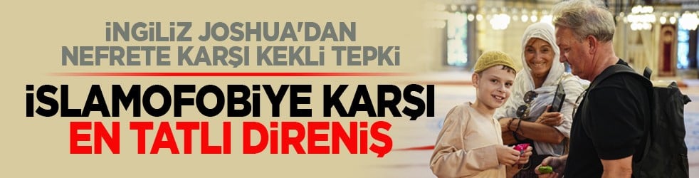 İngiliz Joshua'dan nefrete karşı kekli tepki: İslamofobiye karşı en tatlı direniş