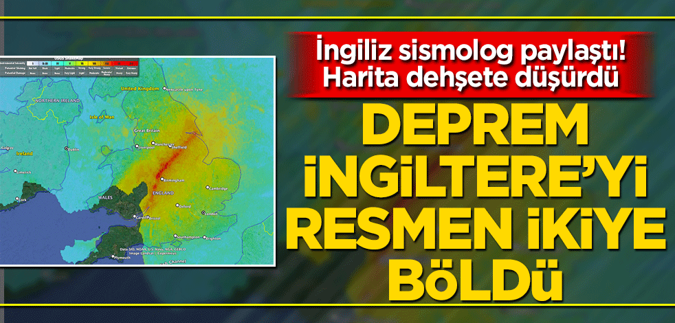 İngiliz sismolog depremin büyüklüğünü böyle açıkladı Maraş depremi İngiltere’yi ikiye bölerdi!