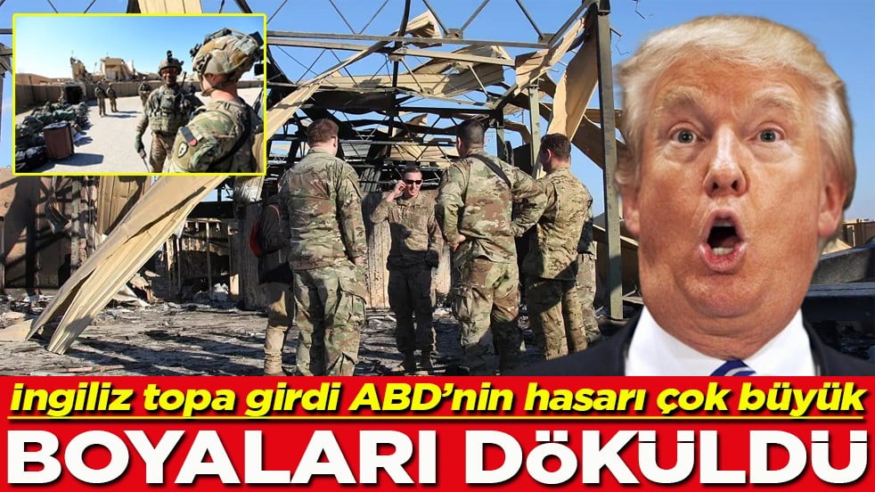 İngiliz topa girdi ABD’nin hasarı çok büyük Boyaları döküldü