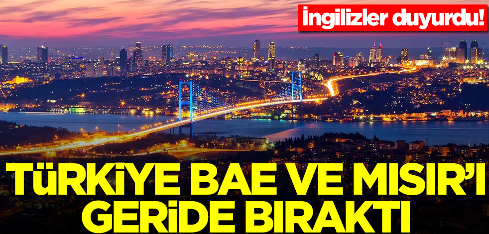 İngilizler duyurdu! Türkiye, Mısır ve BAE'yi geride bıraktı