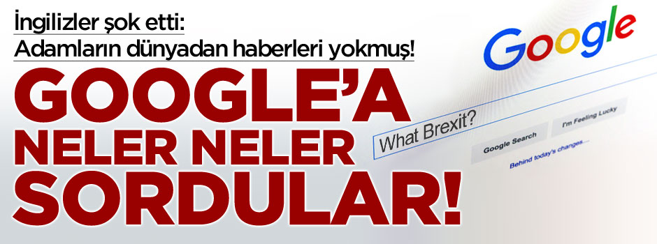 İngilizler referandum sonrası Google'da bunları aradı