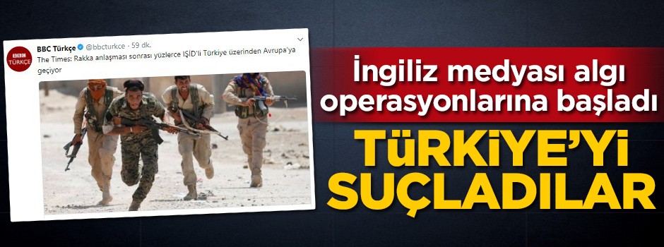 İngilizler yine bizi suçladı