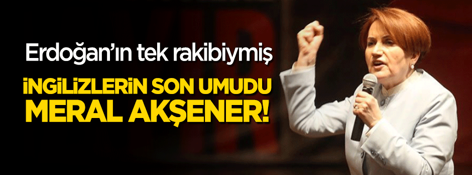 İngilizlerin son umudu: Meral Akşener