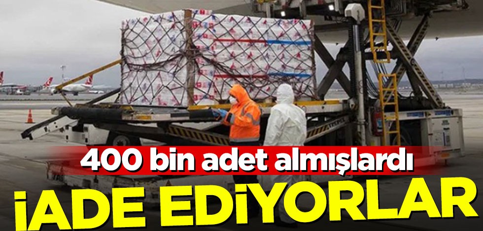İngiltere Türkiye'den aldığı koruyucu ekipmanları iade ediyor