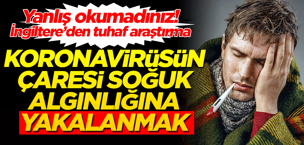 İngiltere'de tuhaf araştırma: Koronavirüsün çaresi soğuk algınlığına yakalanmak