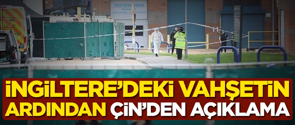 İngiltere'deki vahşetin ardından Çin'den açıklama