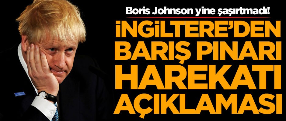 İngiltere'den Barış Pınarı Harekatı açıklaması
