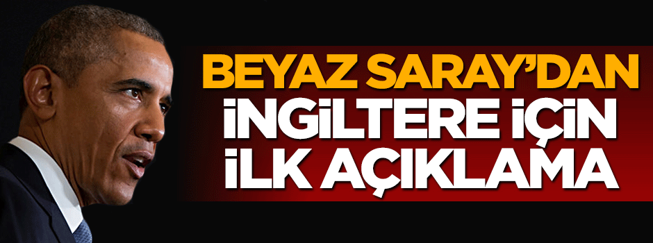 İngiltere'nin AB kararına ABD'den ilk açıklama