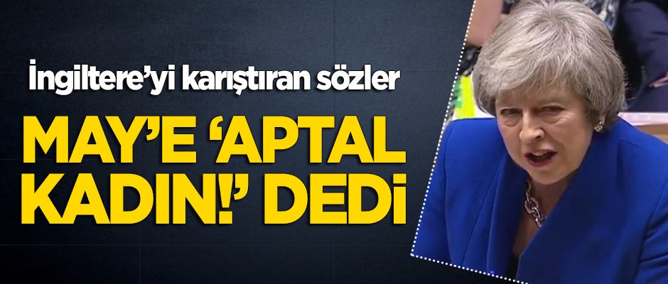 İngiltere'yi karıştıran sözler! Theresa May'e "Aptal kadın" dedi