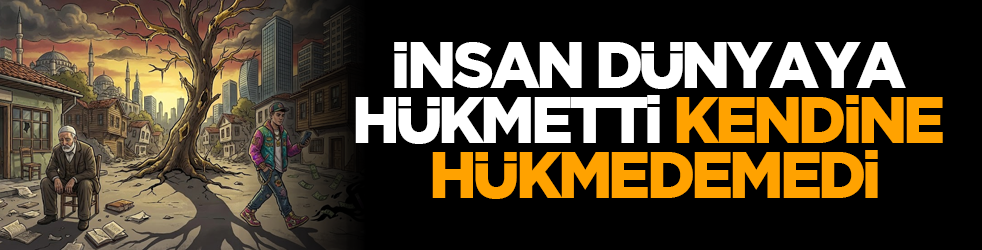 İnsan dünyaya hükmetti, kendine hükmedemedi