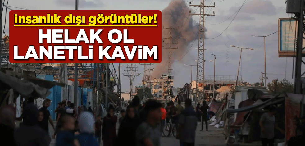 İnsanlık dışı görüntüler! Helak ol lanetli kavim