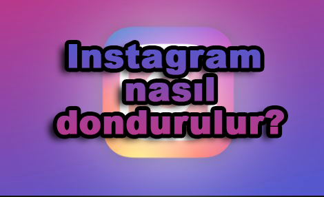 Instagram dondurma linki