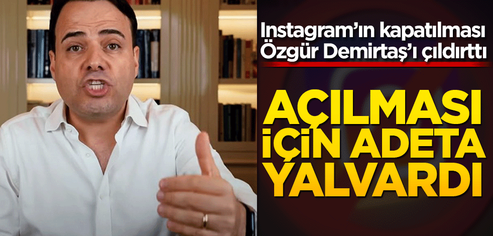 Instagram'ın kapatılması Demirtaş'ı çıldırttı! Açılması için adeta yalvardı