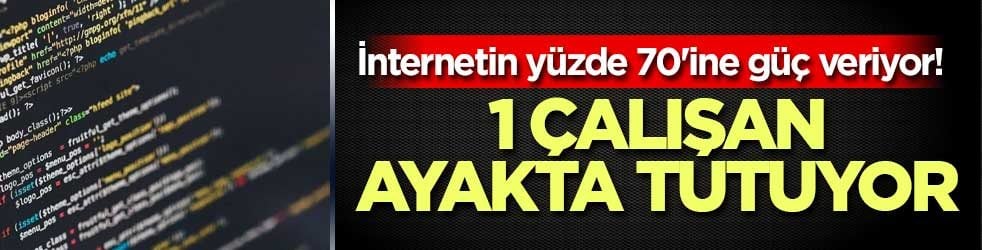 İnternetin yüzde 70'ine güç veriyor! 1 çalışan ayakta tutuyor