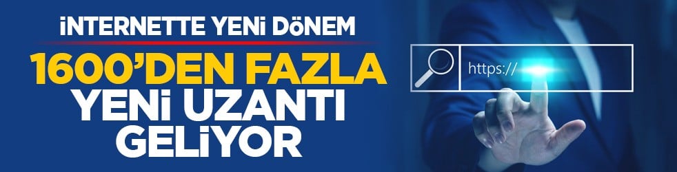 İnternette yeni d&ouml;nem: 1600&rsquo;den fazla yeni uzantı geliyor