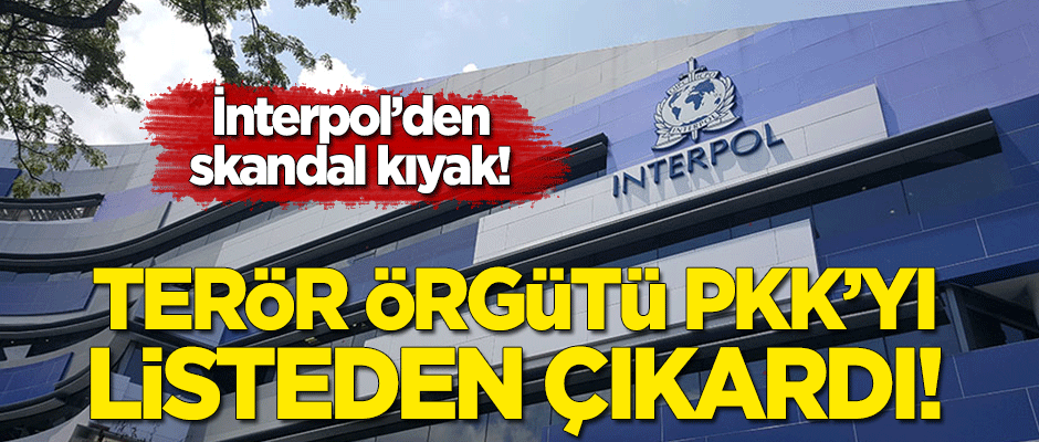 İnterpol'den skandal kıyak! Terör örgütü PKK'yı listeden çıkardı
