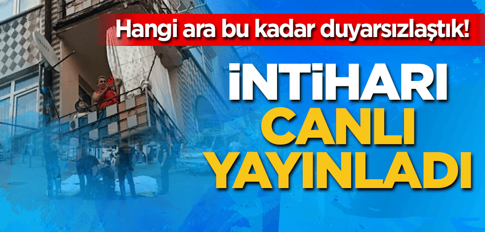 İntihara kalkışan komşusunu canlı yayınladı